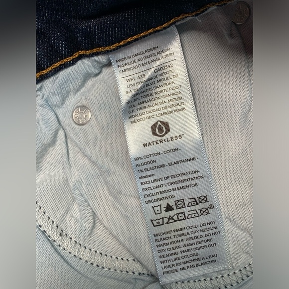 Levi's Dark Indigo Straight Jeans - Picture 8 of 16